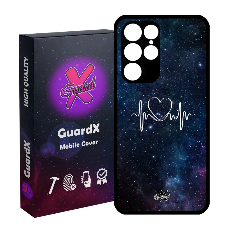 کاور گارد ایکس طرح Love مدل Glass10114 مناسب برای گوشی موبایل سامسونگ Galaxy S22 Ultra