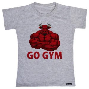 تی شرت آستین کوتاه دخترانه 27 مدل Go Gym کد MH1414