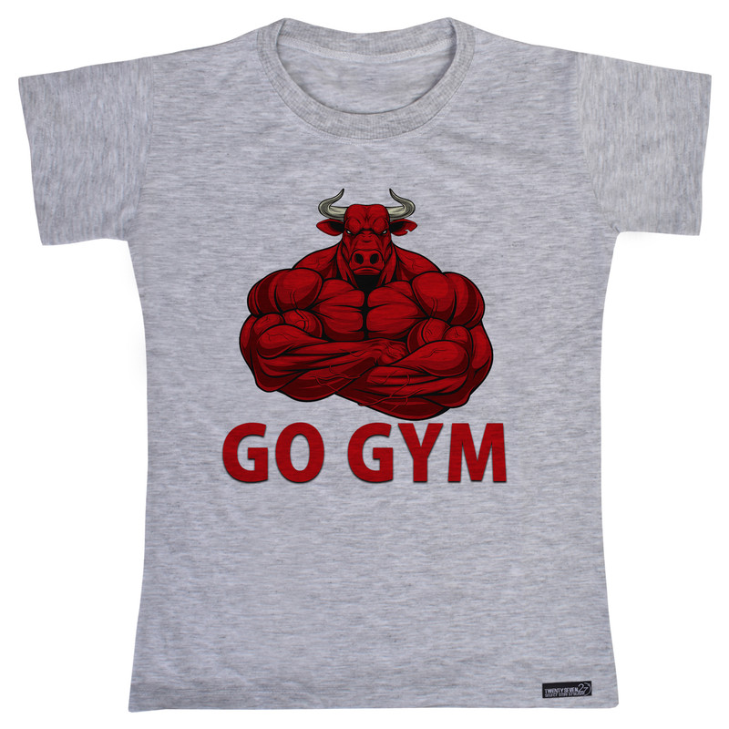 تی شرت آستین کوتاه مردانه 27 مدل Go Gym کد MH1414