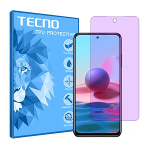 Tecno brand shockproof Anti-purple screen protector glass for Xiaomi Redmi Note 10S