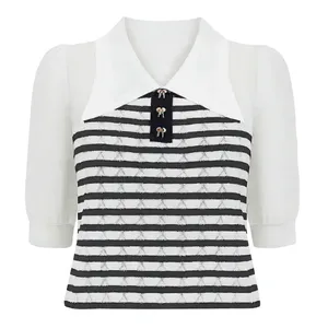 بلوز آستین سه ربع یقه دکلته زنانه مدل p.39