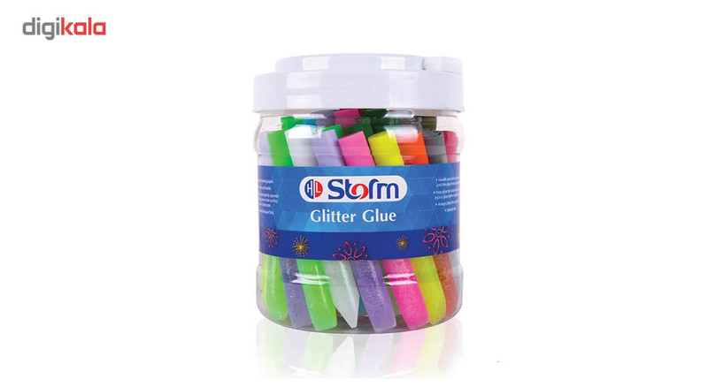 چسب اکلیلی فلورسنت استورم کد 612 بسته 50 عددی