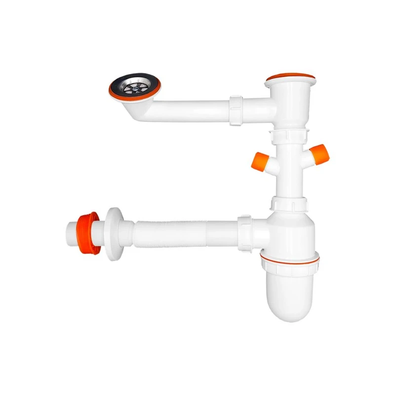 سیفون ظرفشویی نسیم نقش جهان مدل خروجی دار کد 1010043