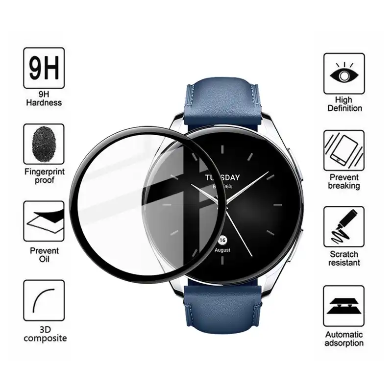 محافظ صفحه نمایش کروکودیل مدل C-PWM مناسب برای ساعت هوشمند شیائومی S2 42MM بسته 2 عددی