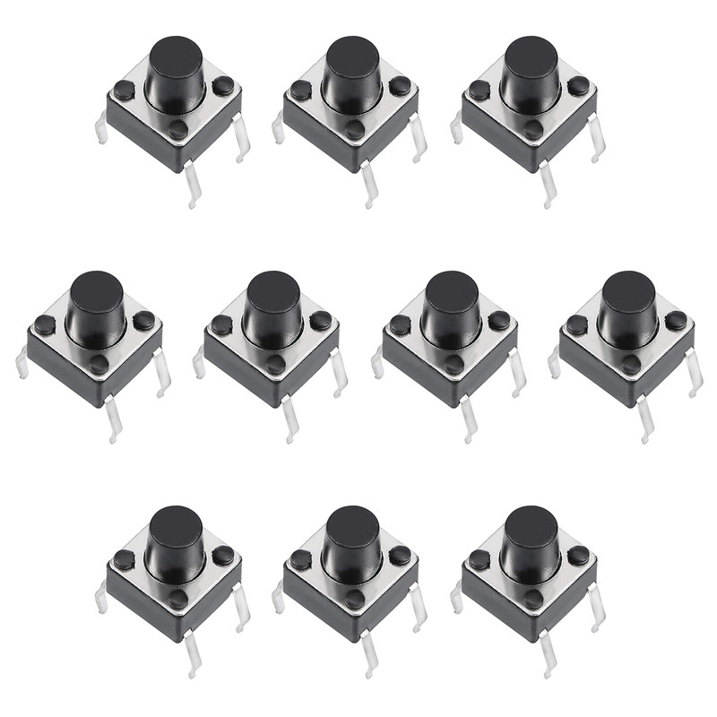 میکرو سوئیچ مدل Vertical-6×6×7-4P بسته 10 عددی میکرو سوئیچ مدل Vertical-6×6×7-4P بسته 10 عددی