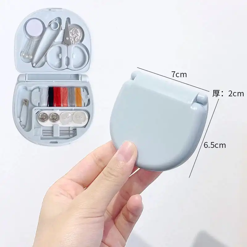 جعبه نخ و سوزن مدل مدل مسافرتی طرح گربه مجموعه 20 عددی