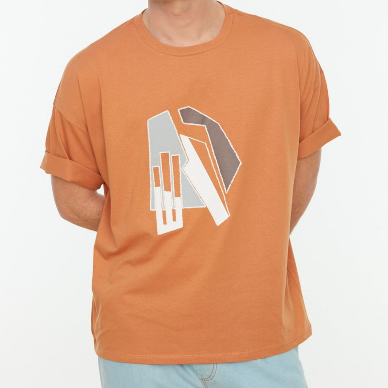 تی شرت آستین کوتاه مردانه ترندیول مدل TMNSS21TS1075