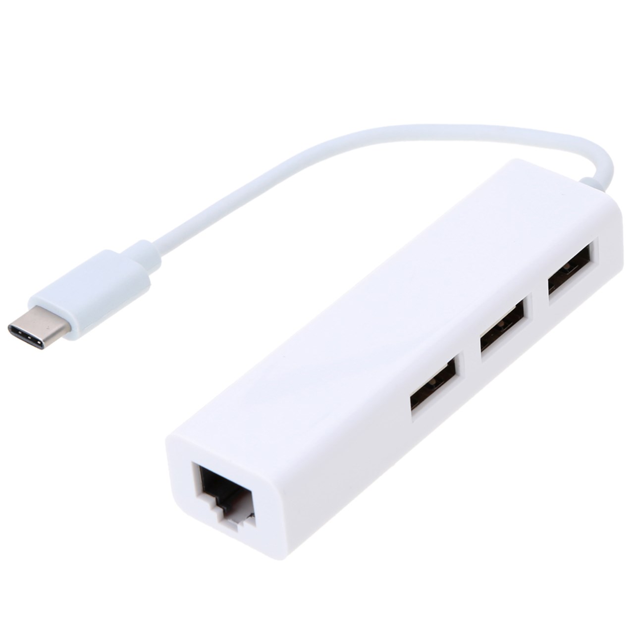 هاب USB-C به USB2.0/Ethernetسه پورت مدل YS-LAN26