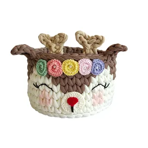 سبد قلاب بافی تریکو مدل عروسکی کد SA105