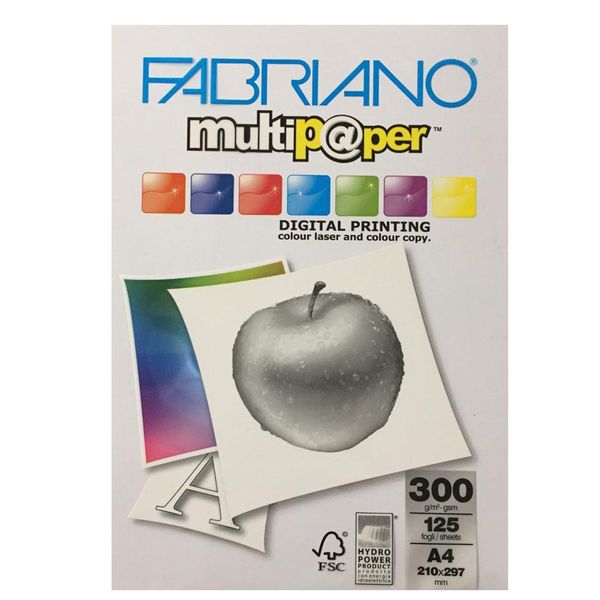 کاغذ فابریانو مدل G300 سایز A4 بسته 125 عددی کاغذ فابریانو مدل G300 سایز A4 بسته 125 عددی