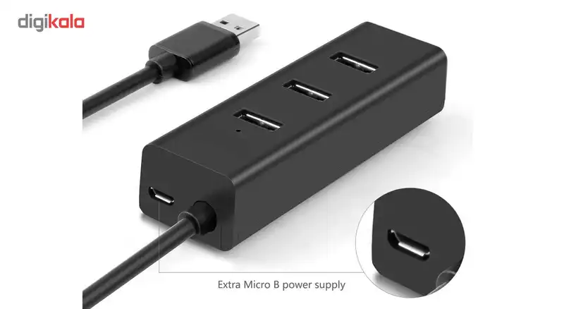 هاب USB3.0 چهار پورت مدل hs-3338