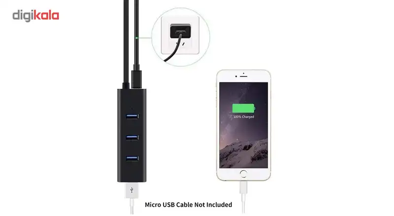 هاب USB3.0 چهار پورت مدل hs-3338