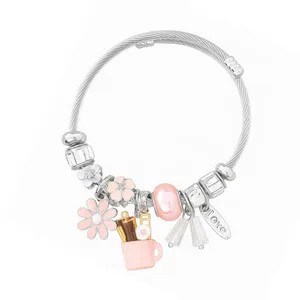 دستبند النگویی زنانه مدل هنرمند کد 01