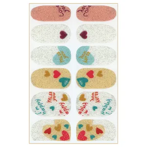 استیکر طراحی ناخن مدل ژله ای کد FN29