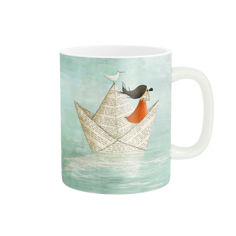 ماگ پاد آفرین مدل قایق کاغذی کد 109