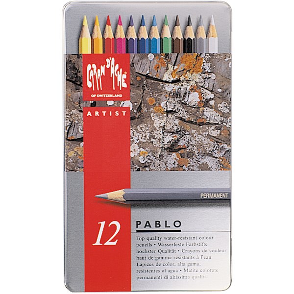 مداد رنگی 12 رنگ Caran dAche پابلو مدل 666312