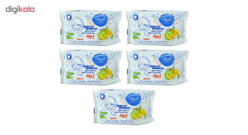 دستمال مرطوب دافی مدل Lc2 مجموعه 5 عددی دستمال مرطوب دافی مدل Lc2 مجموعه 5 عددی