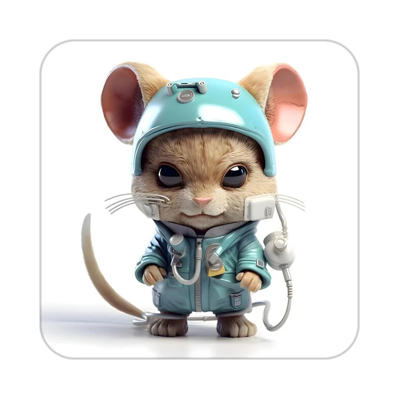 زیر لیوانی کاکتی طرح حیوانات کارتونی مدل mp27427