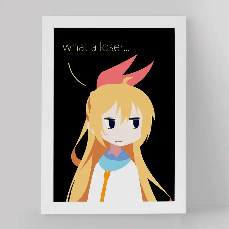 تابلو خندالو مدل انیمه عشق دروغین کد 17155