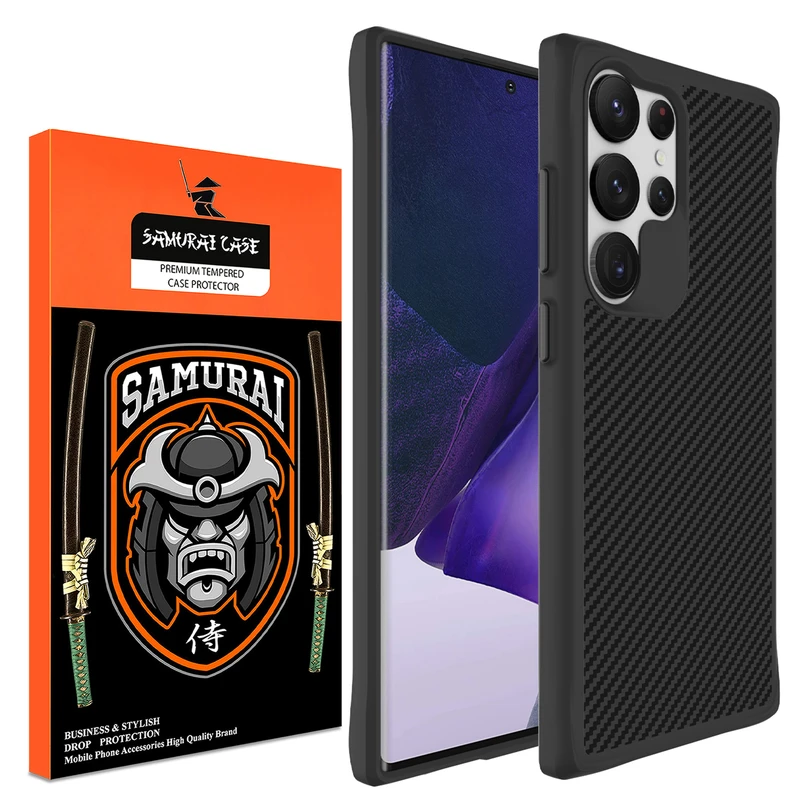 کاور سامورایی مدل Carbon Fiber مناسب برای گوشی موبایل سامسونگ Galaxy S23 Ultra