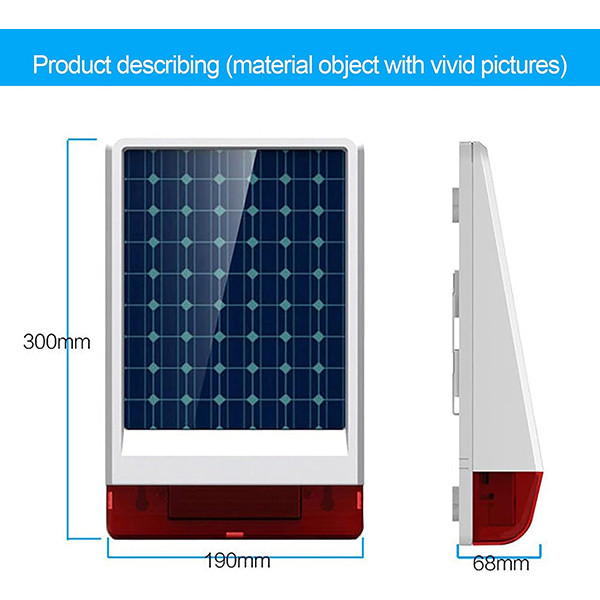 دزدگیر اماکن مدل سولار JD-W06 panel دزدگیر اماکن مدل سولار JD-W06 panel