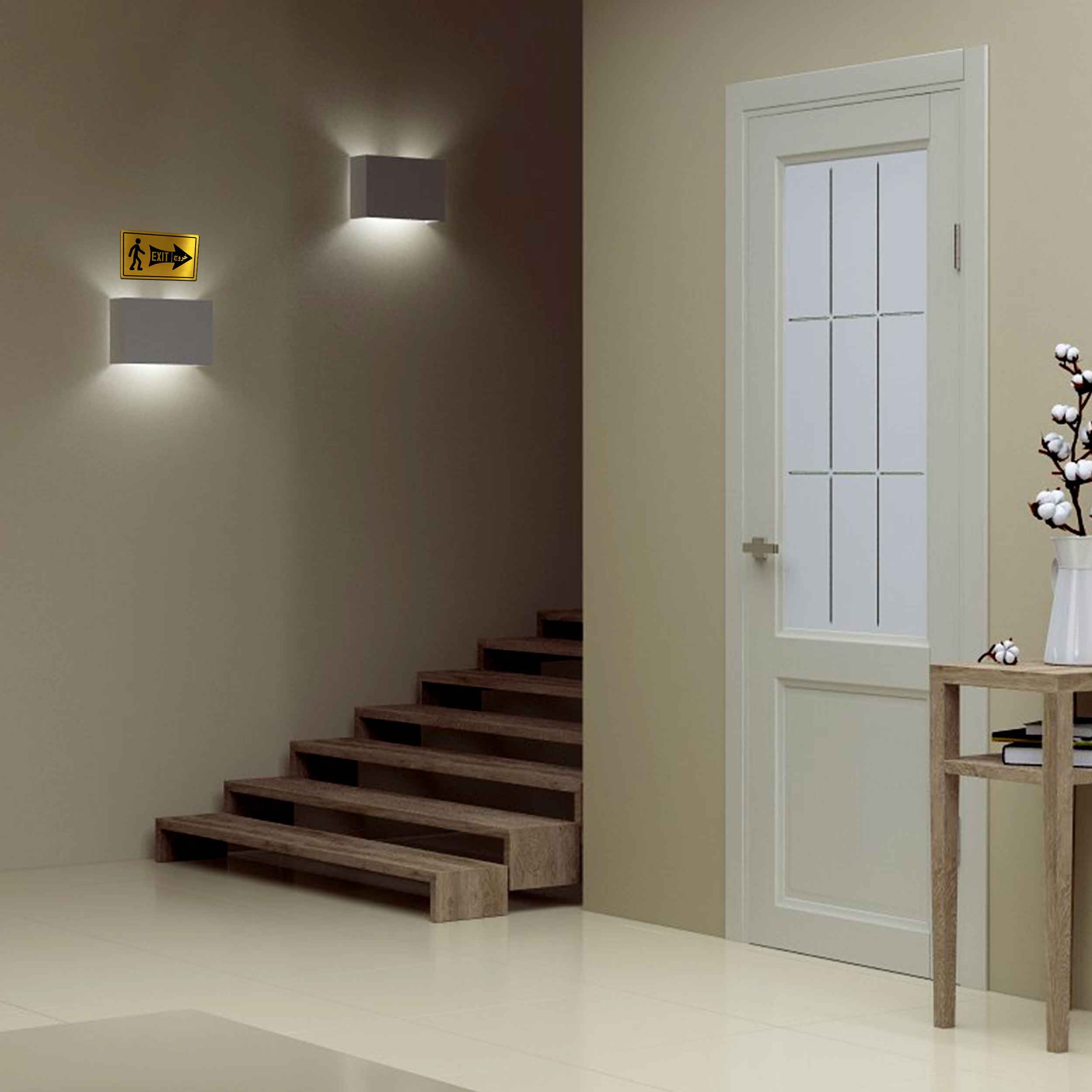 تابلو راهنما آژنگ طرح خروج مدل آدم و فلش - چپ کد EX-T-491
