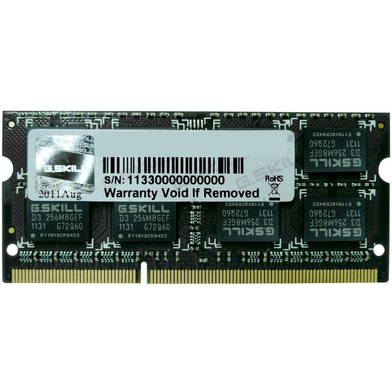 رم لپ تاپ DDR3L تک کاناله 1600 مگاهرتز CL11 جی اسکیل ظرفیت 8 گیگابایت