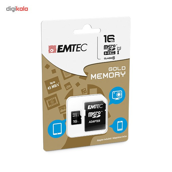 کارت حافظه امتک microSDHC 16GB UHS-I Class10 GOLD MEMORY