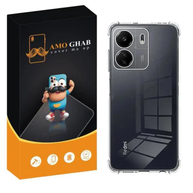 کاور عمو قاب مدل Crystal مناسب برای گوشی موبایل شیائومی Redmi 13c / Poco C65