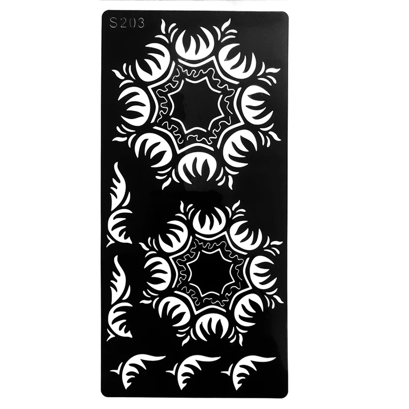 شابلون تتو موقت مدل برگ کد 12