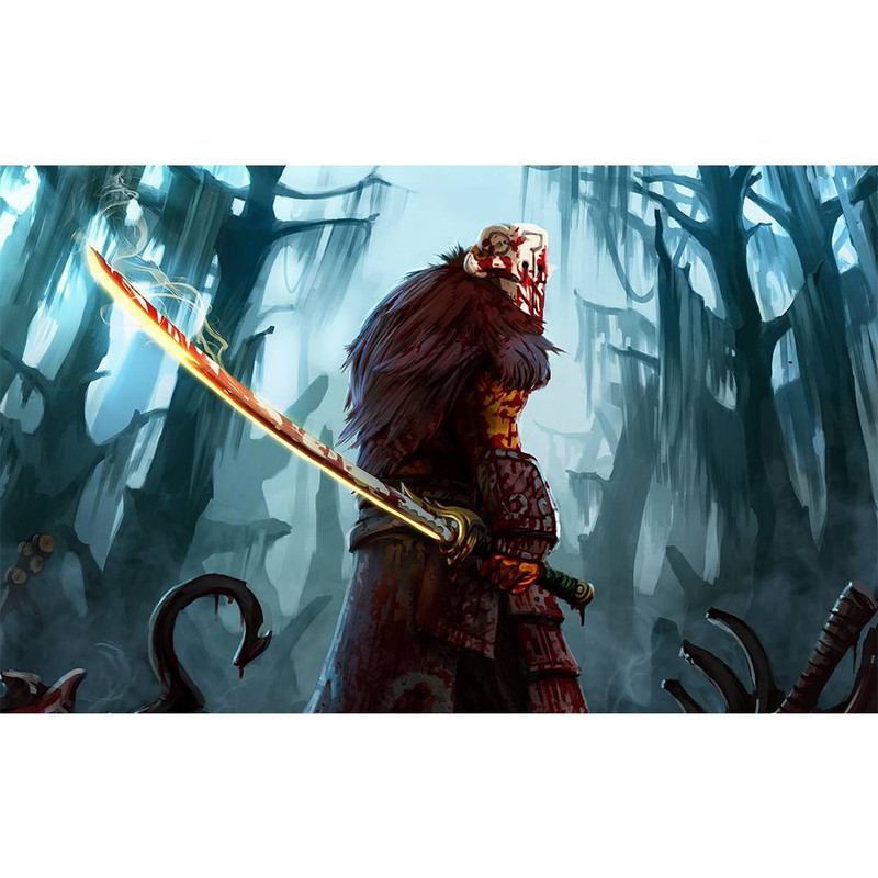 تابلو شاسی مدل هیروی جاگرنات بازی دوتا2 طرح 1 Juggernaut Dota2 Alt1 کد C1-12 