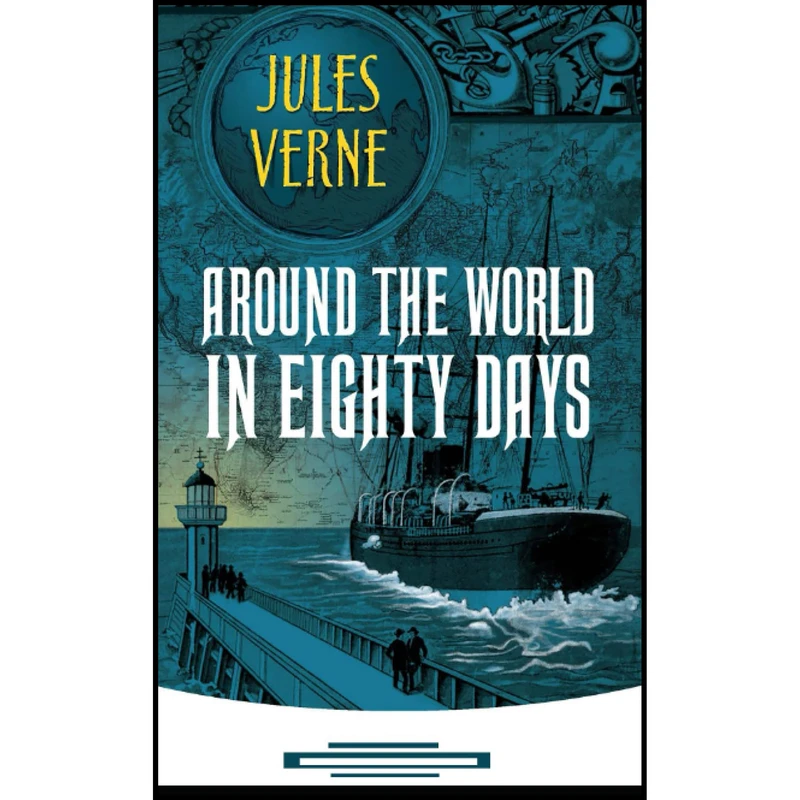 کتاب Around the World in Eighty Days  اثر  Jules Verne انتشارات Dover Publications