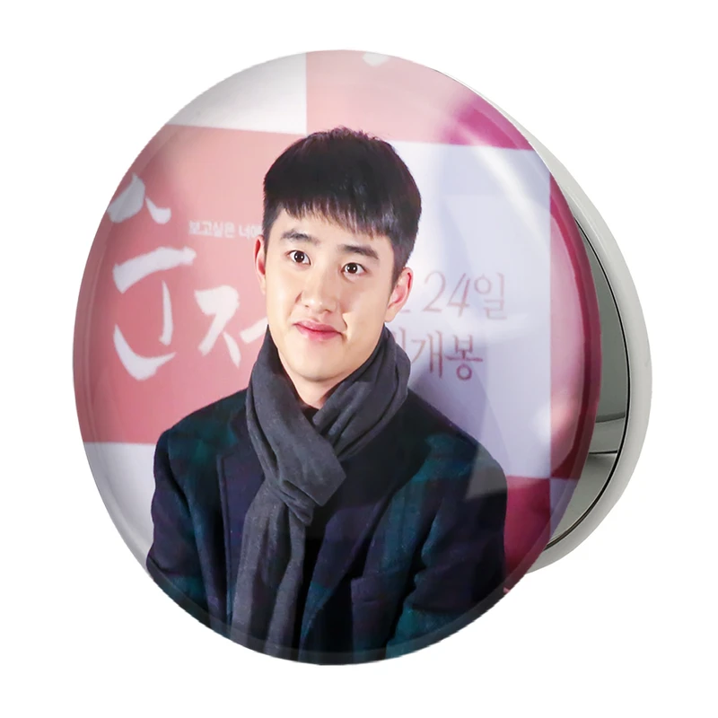 آینه جیبی خندالو طرح دی.او گروه اکسو EXO مدل تاشو کد 13374 