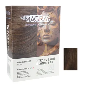کیت رنگ مو ماگرای شماره 8/00 حجم 120 میلی‌لیتر رنگ بلوند روشن قوی