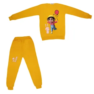 ست تی شرت و شلوار دخترانه مدل دخترک بادکنک