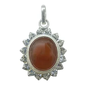آویز گردنبند نقره زنانه سلین کالا مدل عقیق کد ce-As4