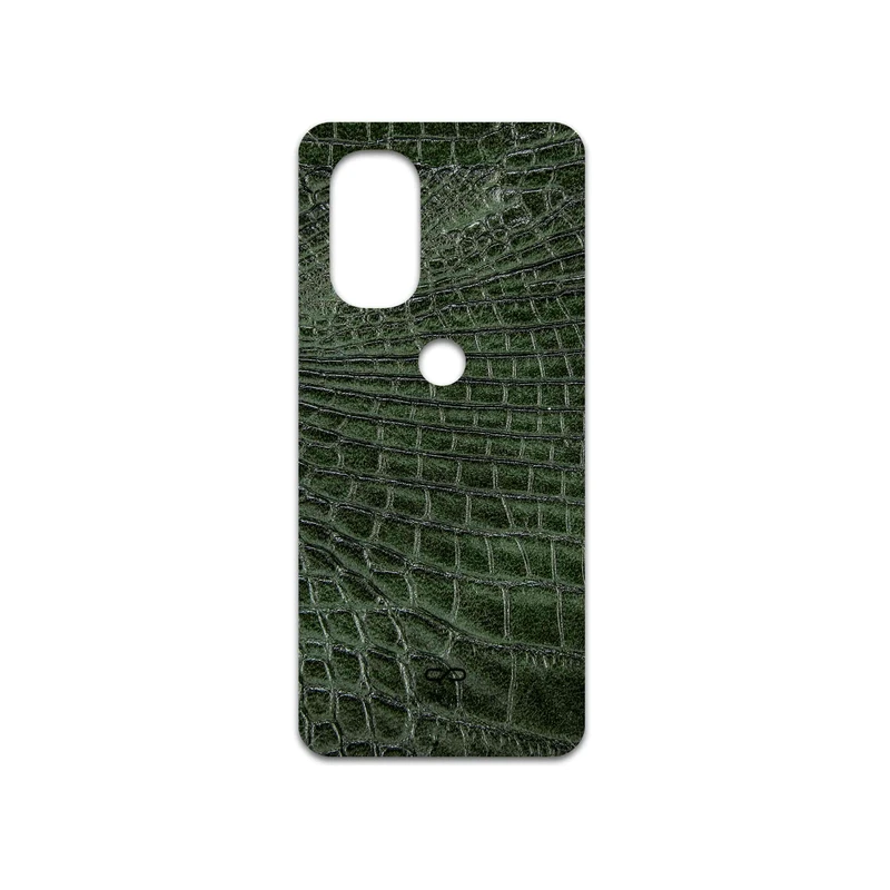 برچسب پوششی ماهوت مدل Green-Crocodile-Leather مناسب برای گوشی موبایل موتورولا Moto G51 5G