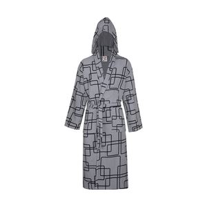 حوله پالتویی ارغوان مدل هندسی سایز 125