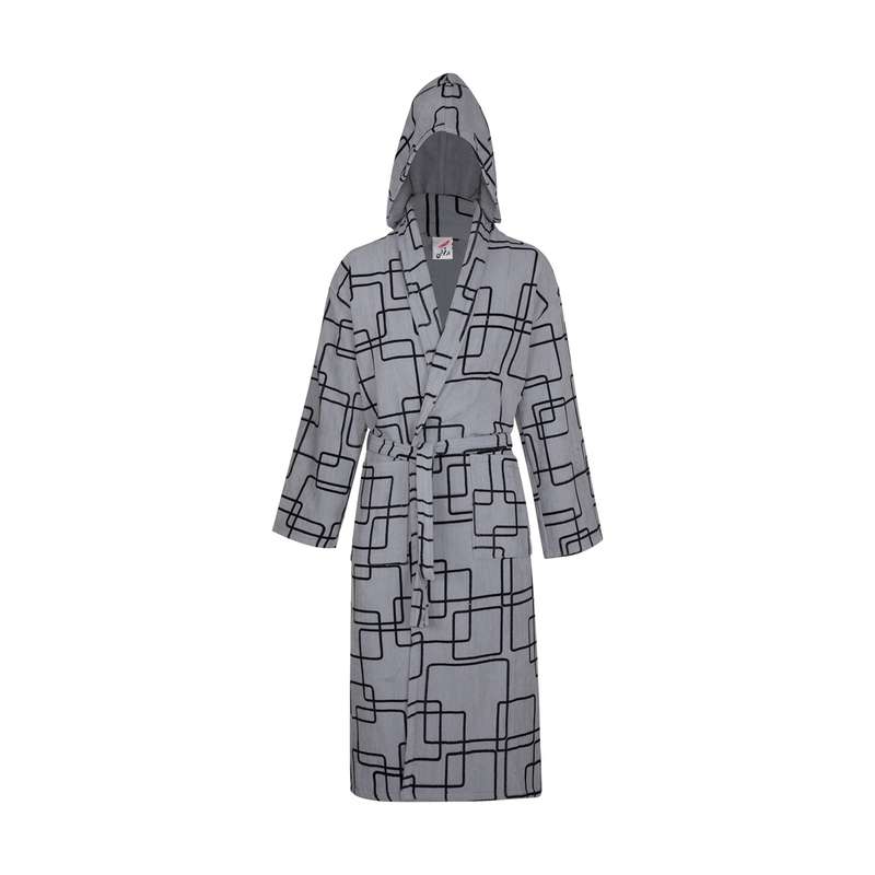 حوله پالتویی ارغوان مدل هندسی سایز 125 حوله پالتویی ارغوان مدل هندسی سایز 125