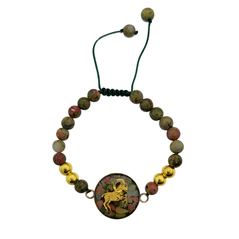 دستبند مهره ای زنانه مارک گلد مدل سری دیانا ماه تولد فروردین DB01