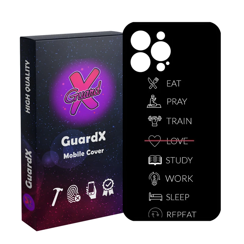 کاور گارد ایکس طرح To Do List مدل Glass10801 مناسب برای گوشی موبایل اپل iPhone 13 Pro Max