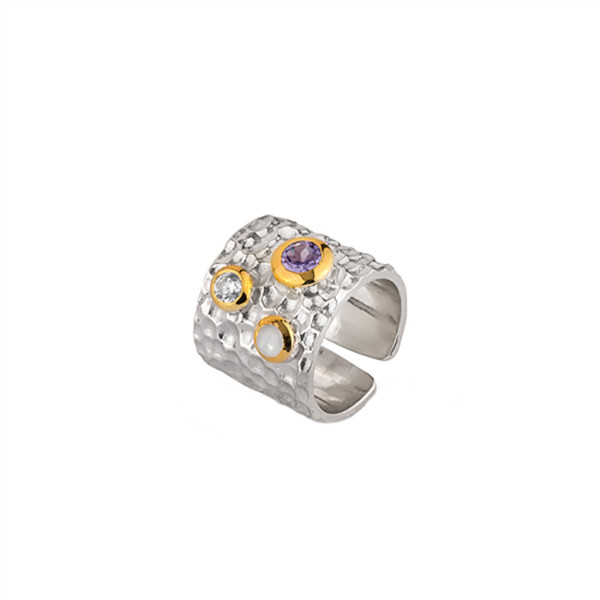 انگشتر نقره زنانه کیا ویژن مدل آسماری کد Rsi-084