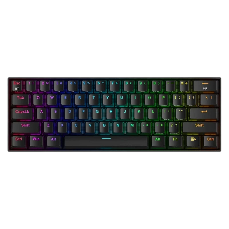 کیبورد گیمینگ ردراگون مدل DRACONIC K530 PRO، سوییچ مکانیکال قهوهای، Tenkeyless، نورپردازی RGB