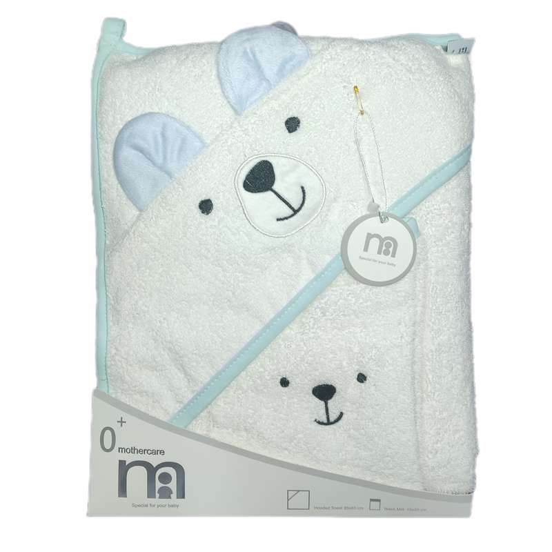 سرویس حوله مادرکر مدل گوش برجسته خرس مجموعه 2 عددی