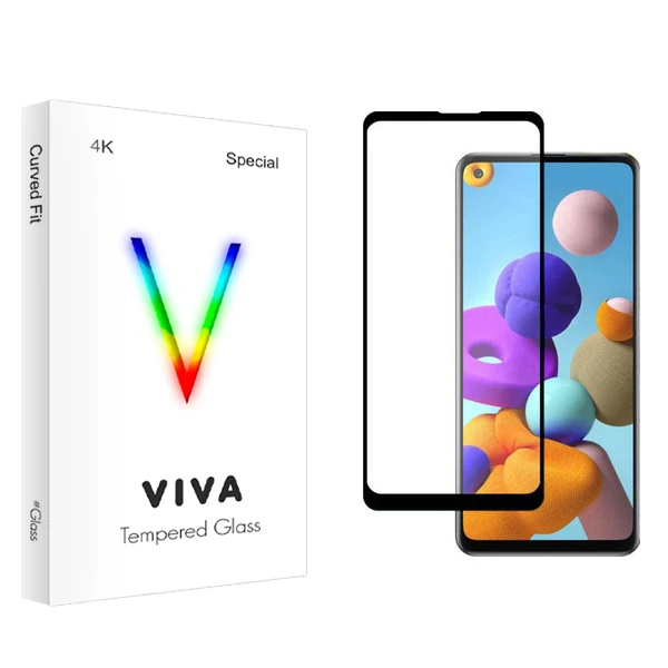 محافظ صفحه نمایش ویوا مدل 4K مناسب برای گوشی موبایل سامسونگ Galaxy A21s