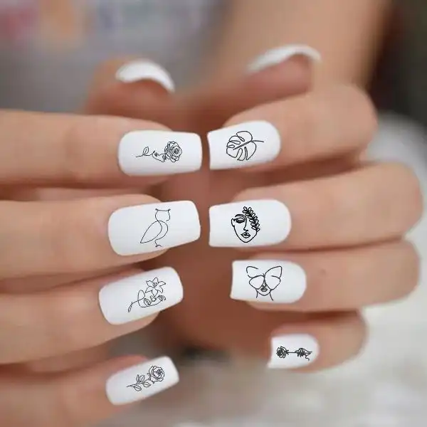 برچسب لنز ناخن کد BLNG6625 مجموعه 2 عددی