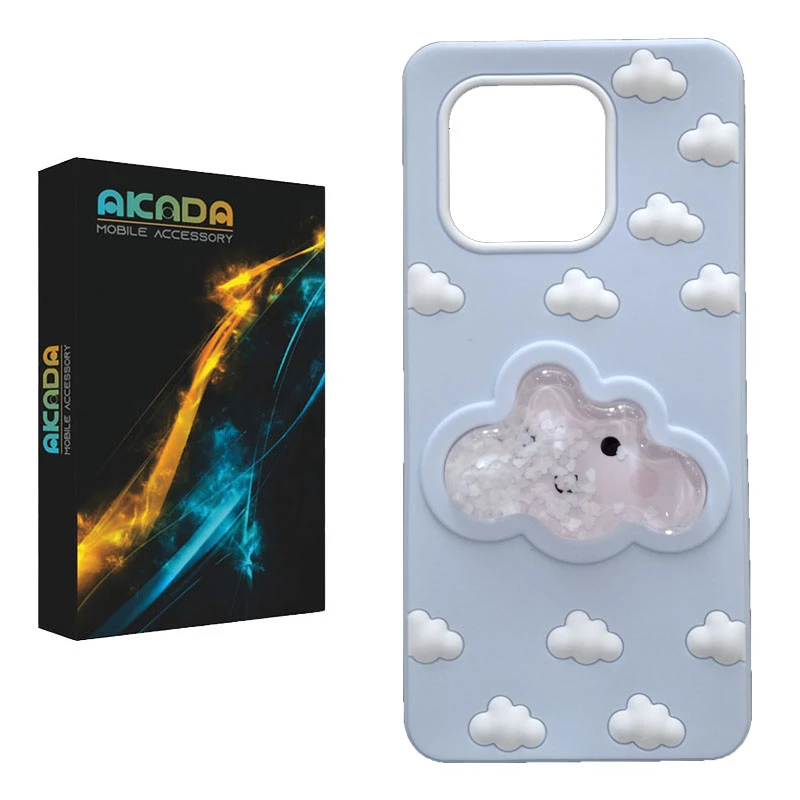 کاور آکادا مدل ابر سیلیکونی مناسب برای گوشی موبایل شیائومی Poco X6 Pro