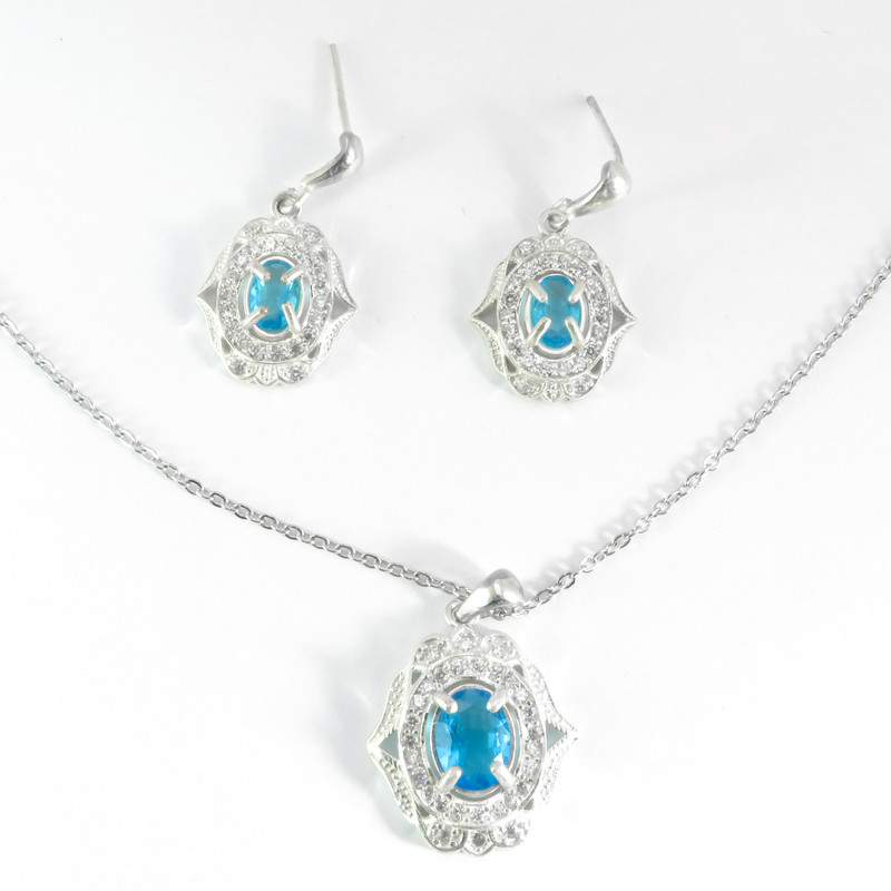 نیم ست نقره زنانه کد AV128 نیم ست نقره زنانه کد AV128