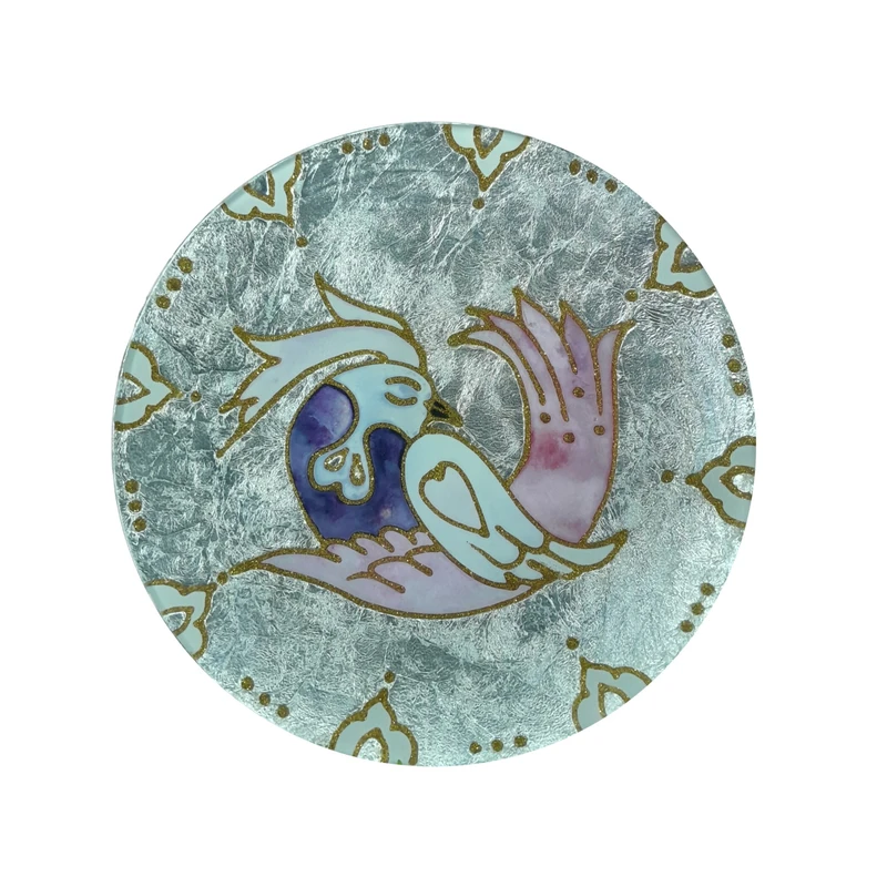 تابلو طلاکوب مدل پرنده 9885