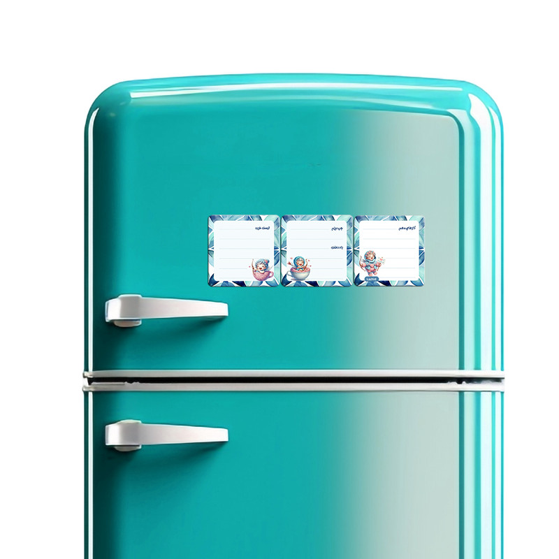 تخته وایت برد لاژید مدل برنامه ریزی سایز 9x9 سانتی متر مجموعه 3 عددی